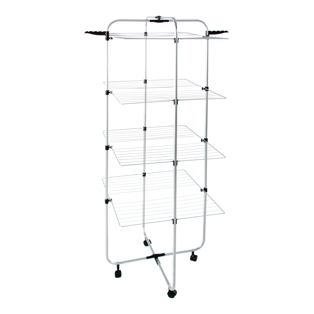 VETTA Floor-standing clothes dryer, vertical, 4 shelves, on wheels, painted. steel, 70x61x175cm