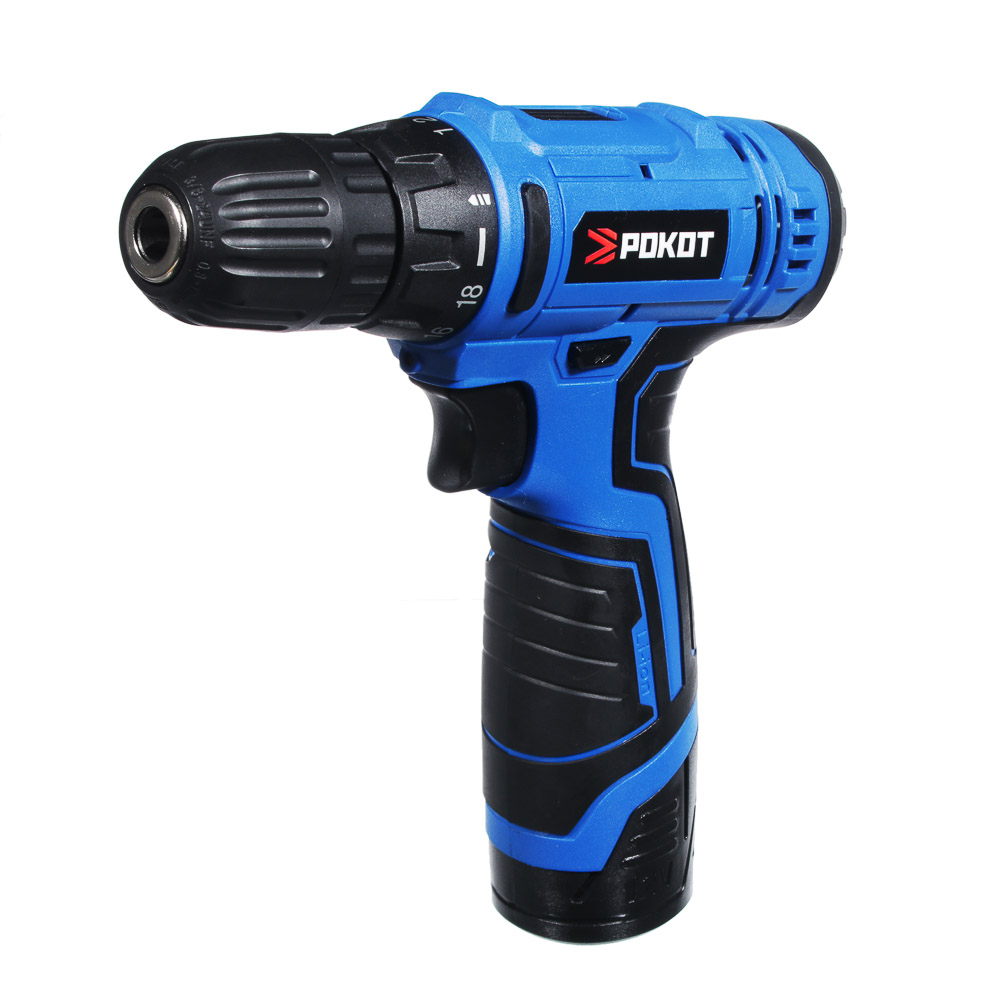 ROKOT Drill-screwdriver battery. DSHA-12v, 0-550 rpm, 1.3 Li-on (1), 21 n*m, backlight