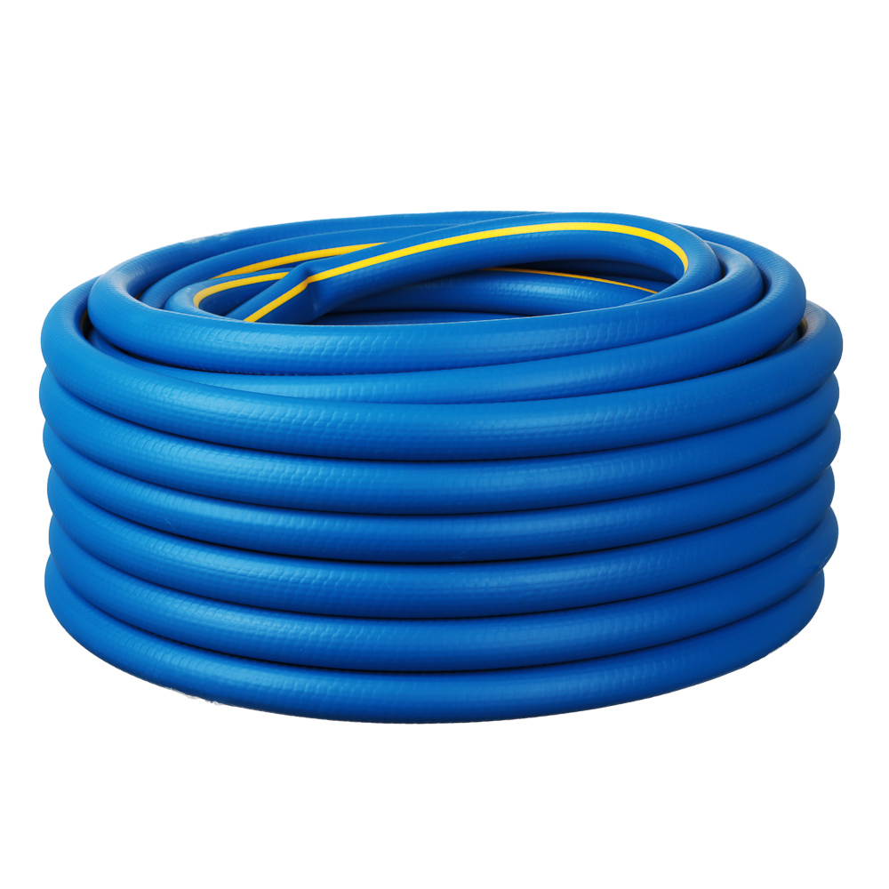 Watering hose "AQUA FORCE" 3/4 d19mm, reinforced three-layer, blue with yellow stripe, length 25m. TEP