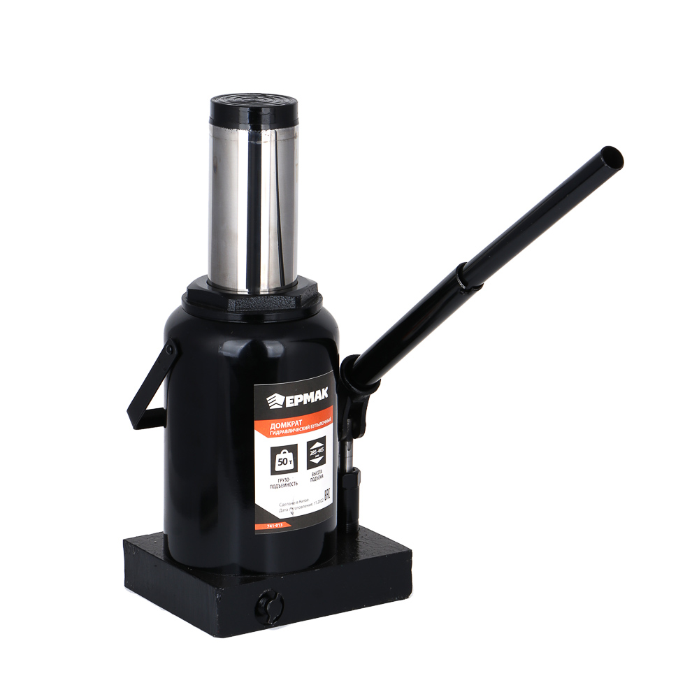 ERMAK Hydraulic bottle jack, 50 t, lift h 285-465 mm