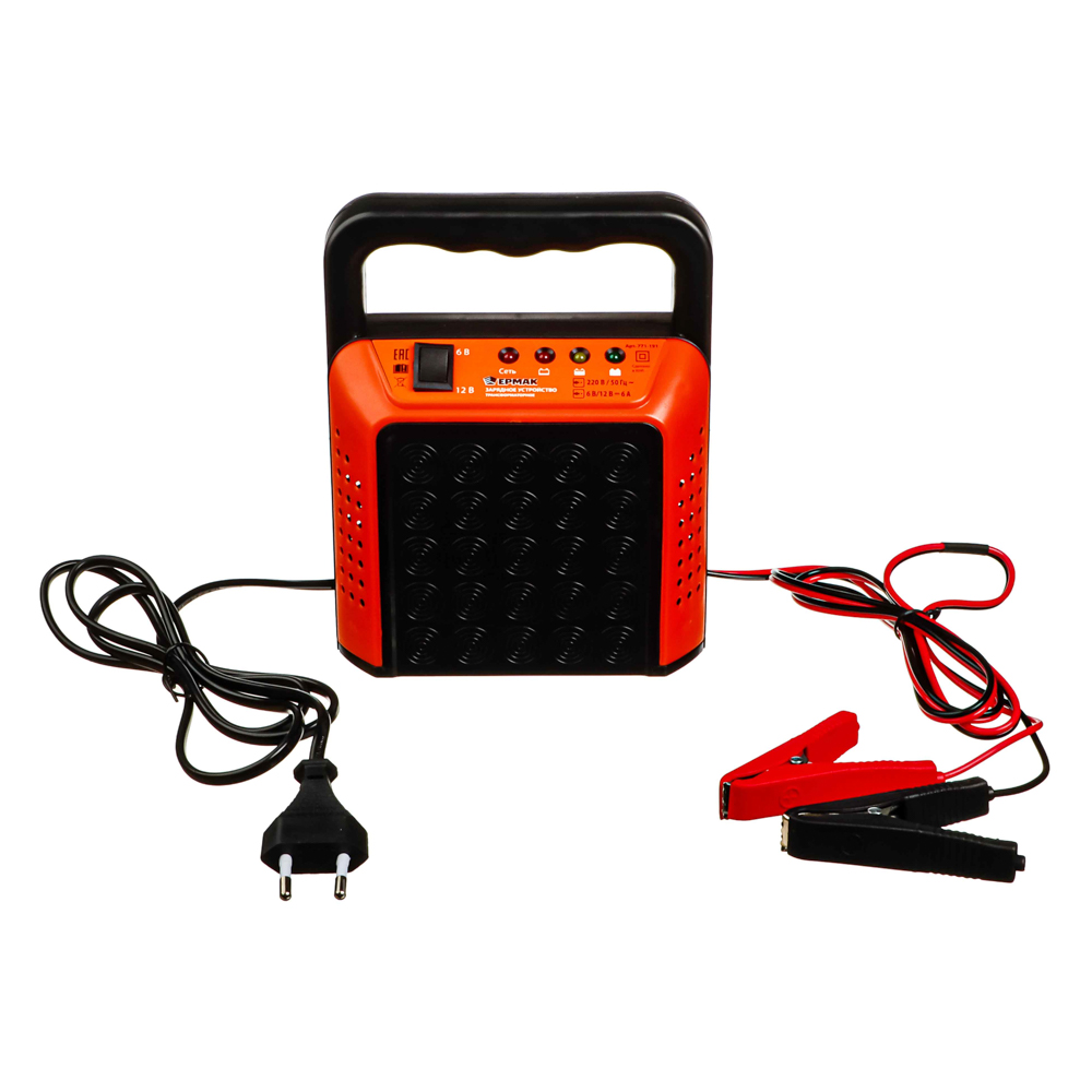 ERMAK Automatic transformer charger, 6A, 6V/12V, plastic case