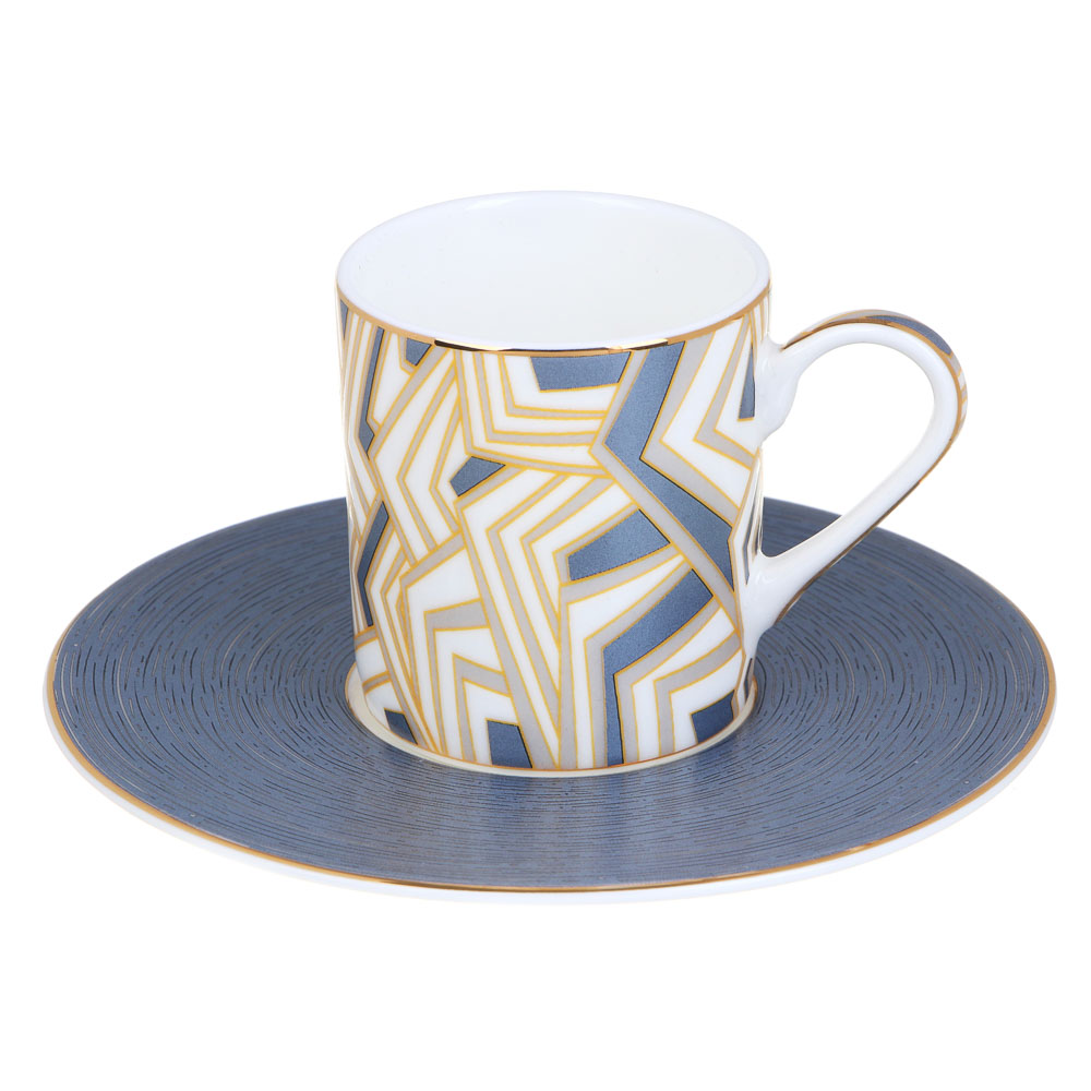 VSEGAZIN Jacqueline Coffee set 2 pcs., 100ml, 13cm, bone china