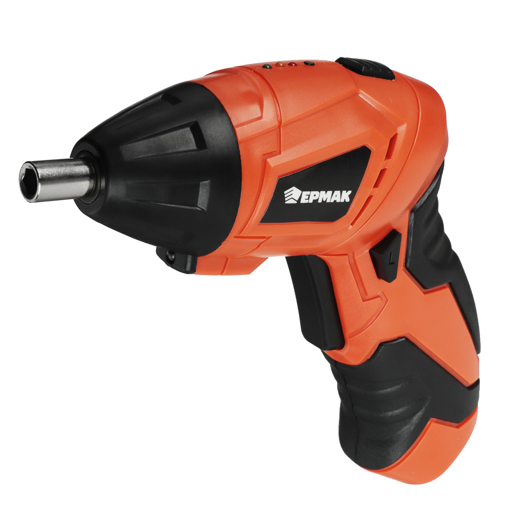 ERMAK Screwdriver battery. OA-48C, 4.8 V, Ni-Cd, 0.6 Ah, 2 Nm, 200 rpm, LED backlight. pov hand, blister