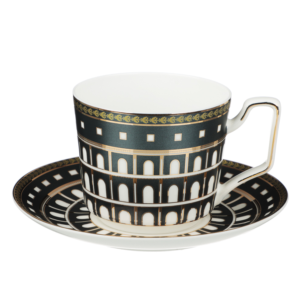 MILLIMI Intermezzo Tea set 4 squares, 300ml, 15cm, bone china