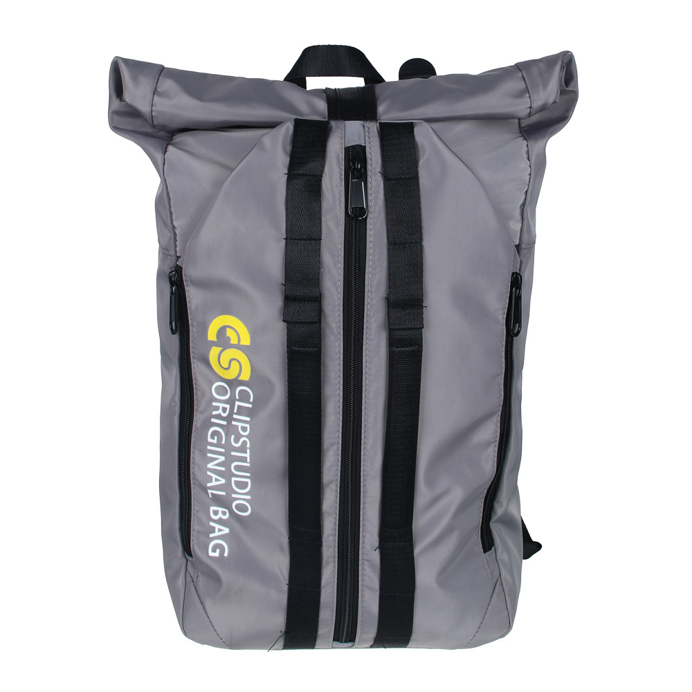 Backpack-bag 50x26x12cm, 2 compartments with a flat clasp, 6 pockets, padded straps, PE