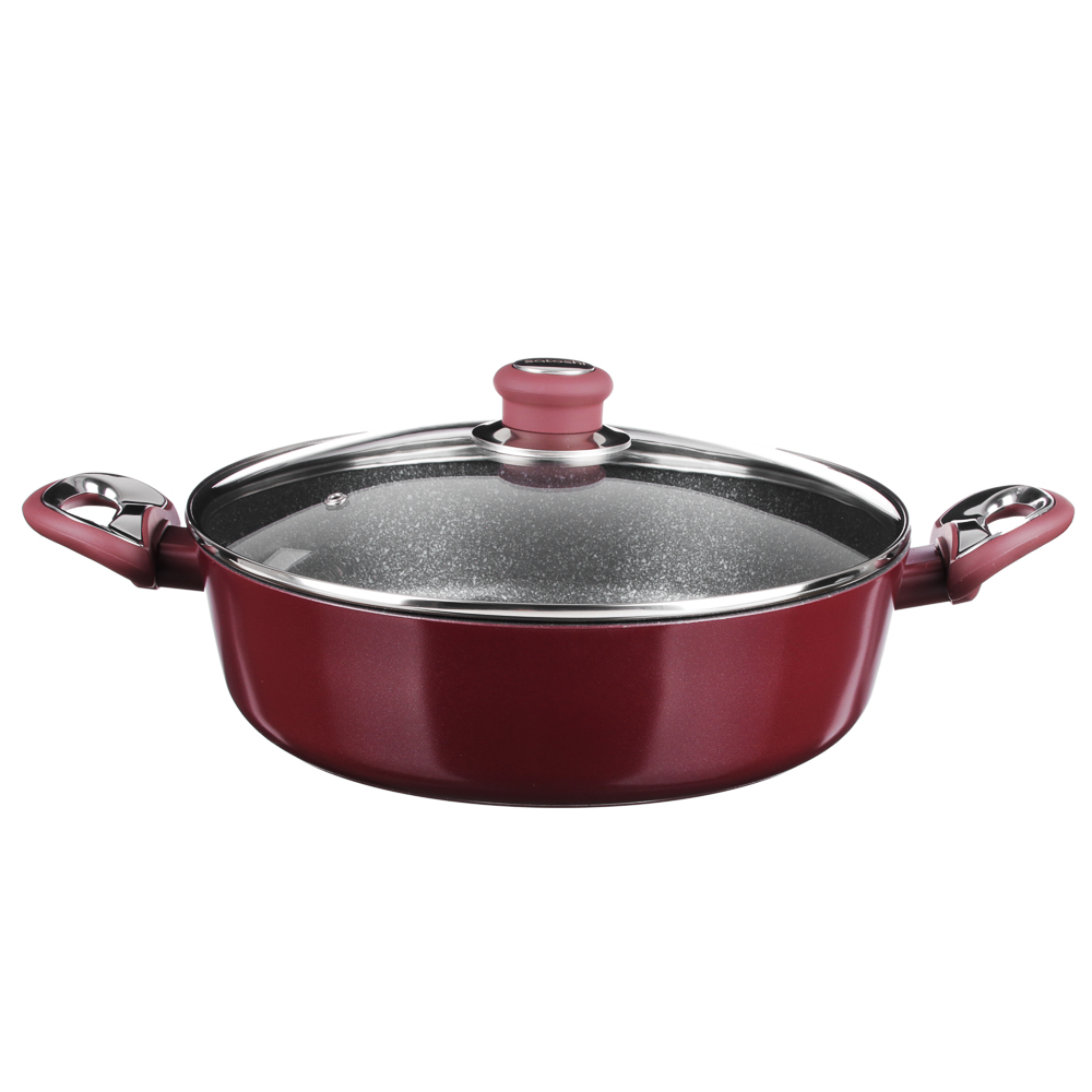 SATOSHI La Meri Cast saucepan 4.3l d=28x8cm, with lid, non-stick marble coating, induction