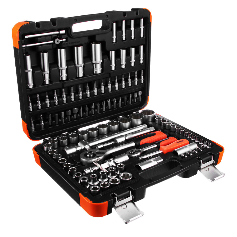 ERMAK Professional tool set, 108 pieces, 1/4"+1/2"