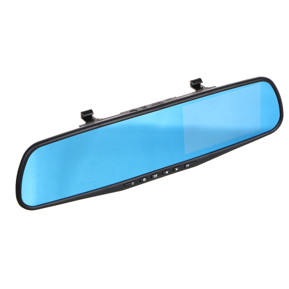 NG DVR-mirror with rear view camera, 1080P/720P/VGA, 4.3" display, 180 mAh, Micro SD