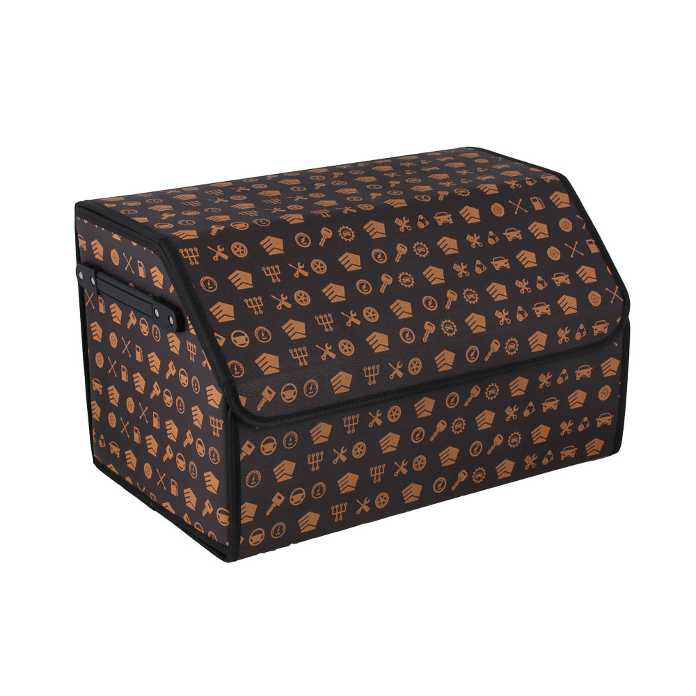 NG Trunk organizer, 50x30x30 cm, eco leather, Premium, brown