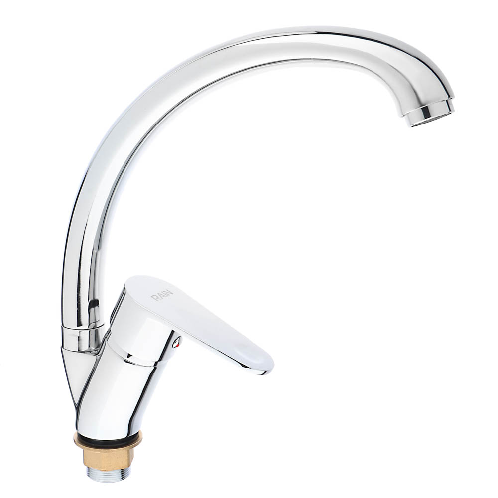 RAIN Kitchen faucet Onyx, high spout, 35mm cartridge, nut, brass, chrome