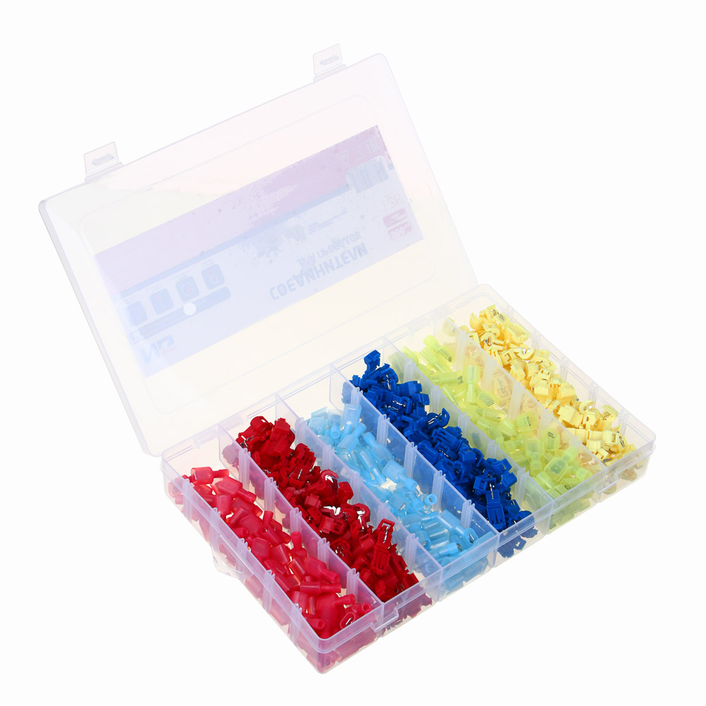 NG Connectors for wires, T-shaped, in a plastic case, 360 pcs.