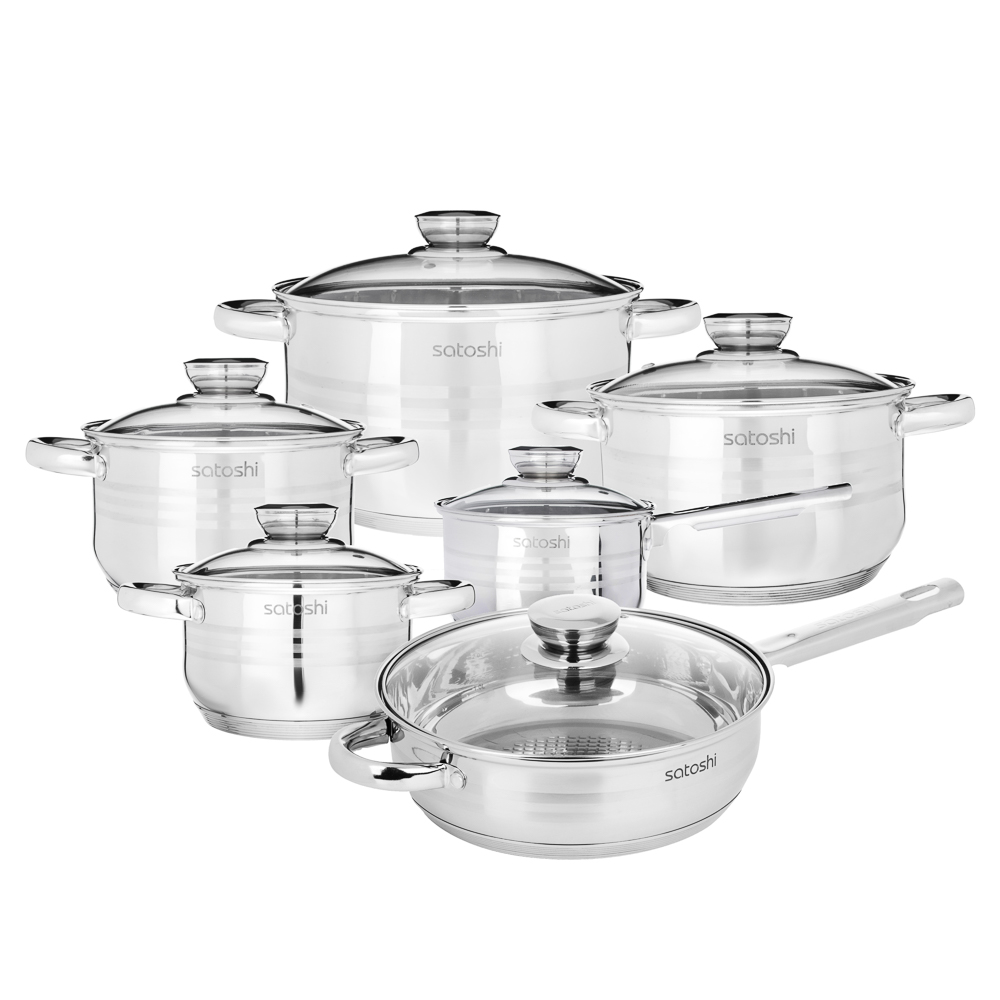 SATOSHI Rocroi Set of pans 12pr GS-01222-12PC