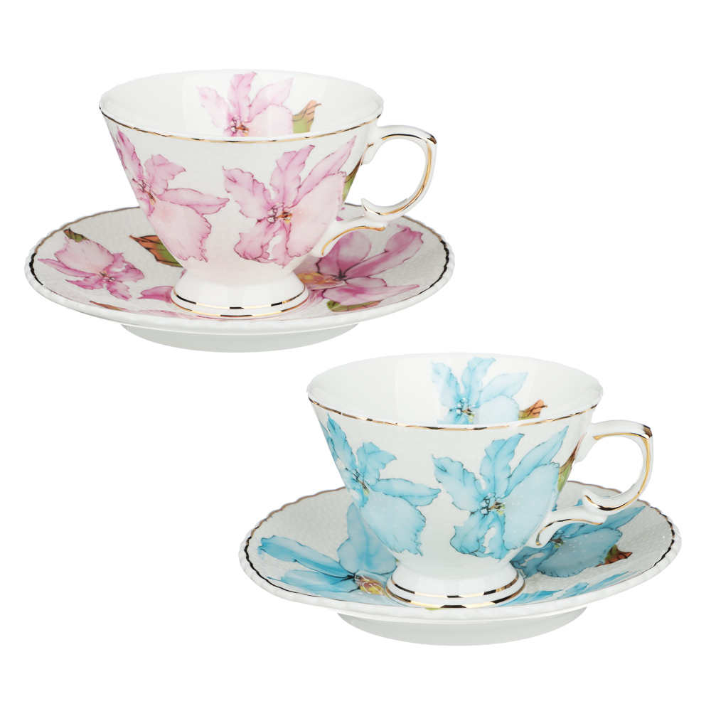 MILLIMI Eden Royal Tea Set 4 ave., 220ml, 15cm, bone china