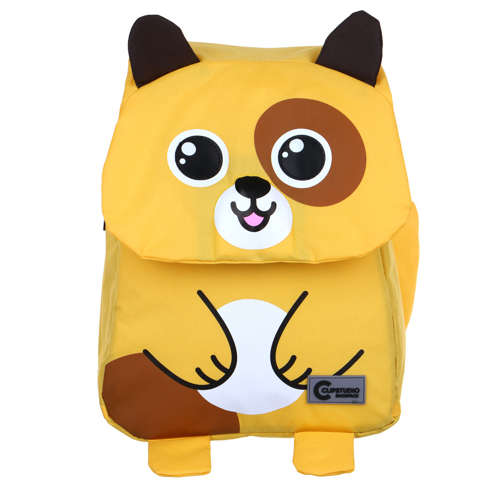 Mini backpack in the shape of a dog, 34x27x11cm, 1 zippered compartment, Velcro flap, PE