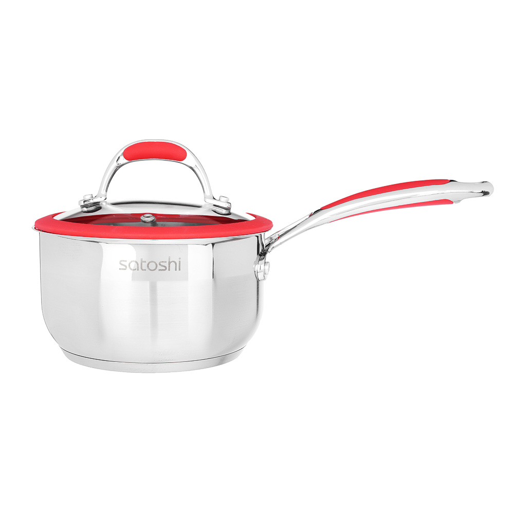 SATOSHI Venray Ladle 16x9cm 1.6l, glass. lid, induction, stainless steel steel