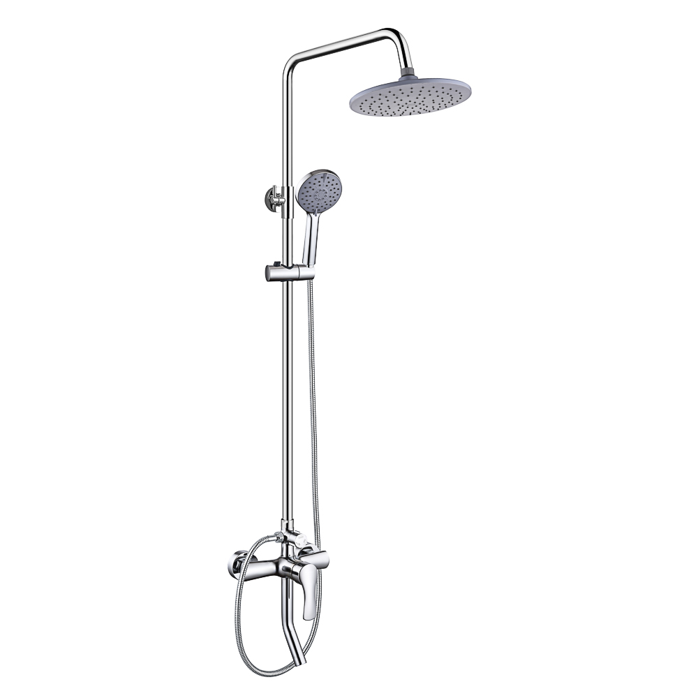 SoyuzKran Shower system with mixer (ceramic cartridge 35mm, zinc), overhead shower 1 mode, hand shower 3 modes