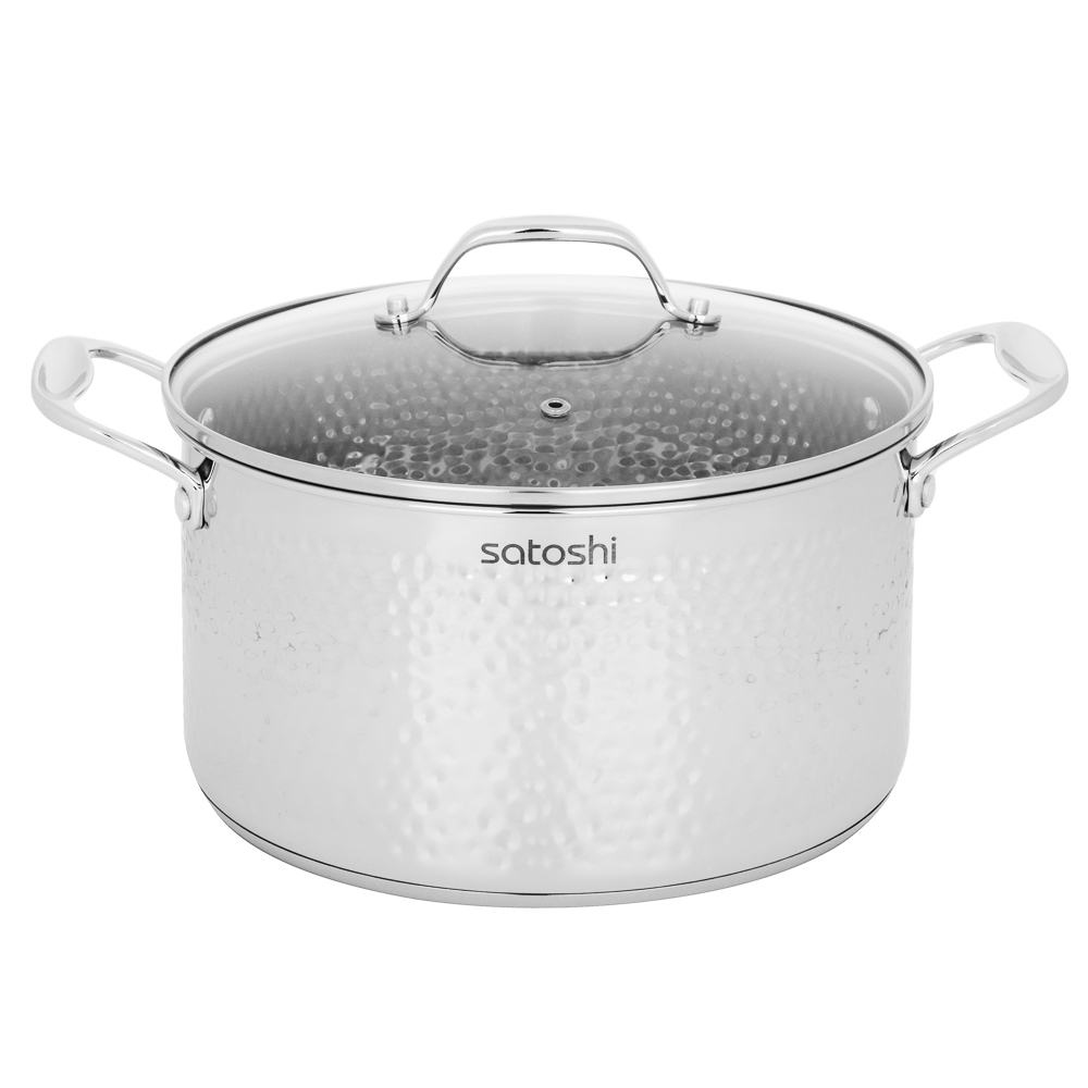 SATOSHI Arzon Pan 24x13.5cm. 5.9l. from glass lid, induction
