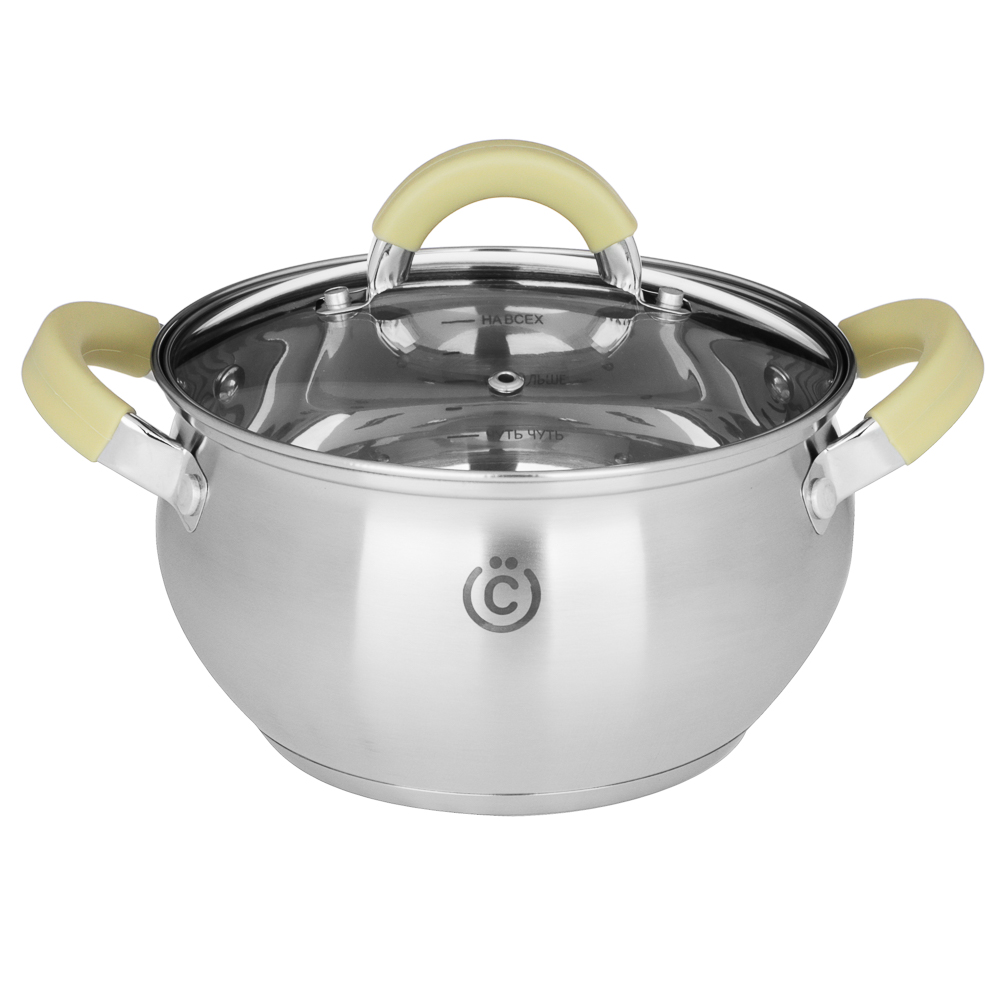 VSEGAZIN Catania Pan 18x10.5cm. 2.8l. from glass lid, induction