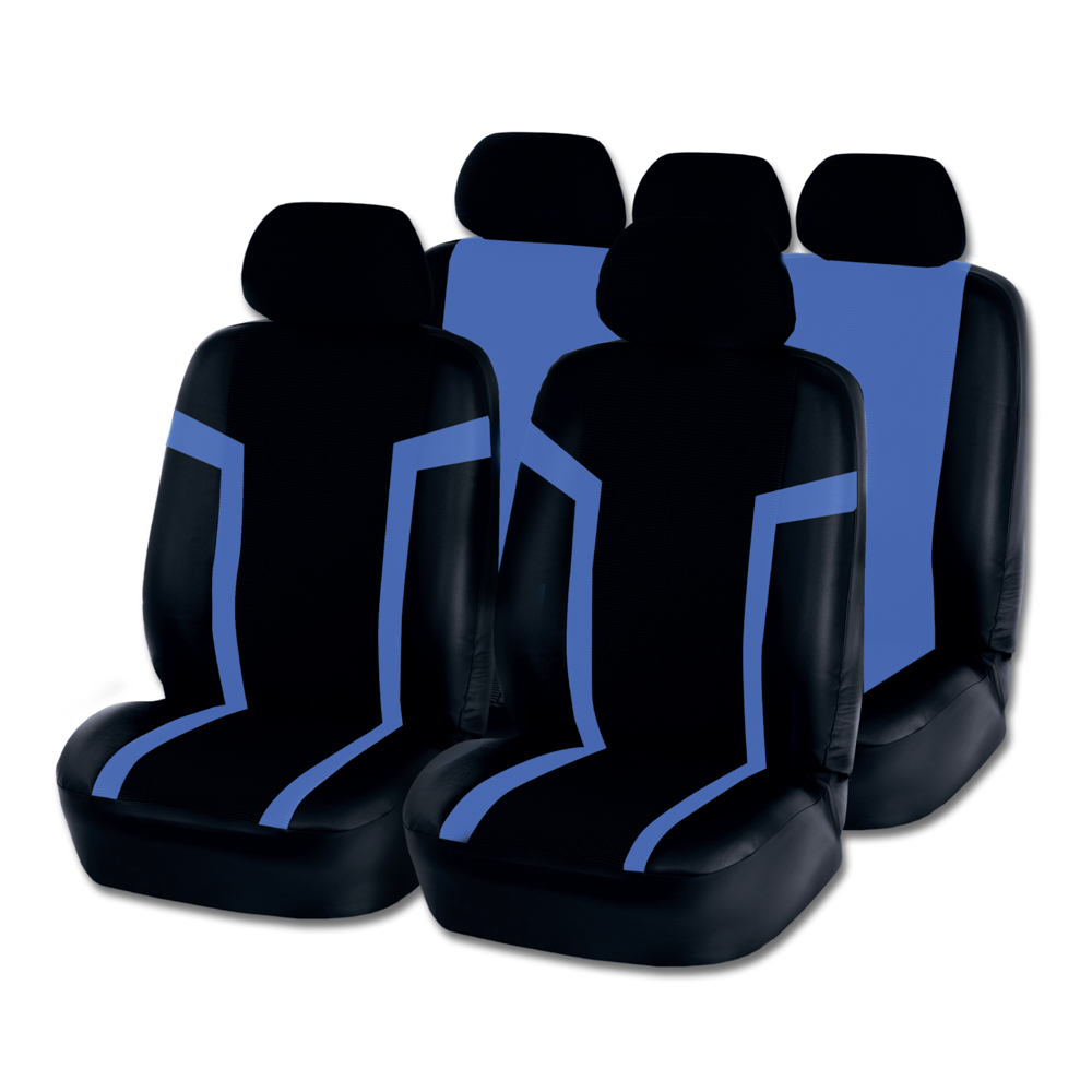 NG Car covers 9 ave., polyester, Delta, 3 zippers. in the back, black/blue