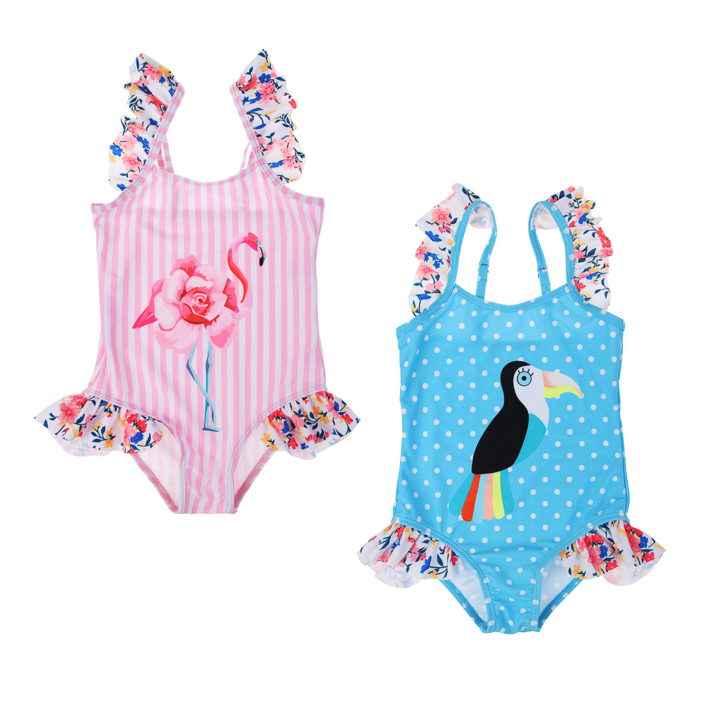 GALANTE One-piece swimsuit for girls, size 98-104, size 110-116, size 122-128, 82%polyest, 18%elast, 2