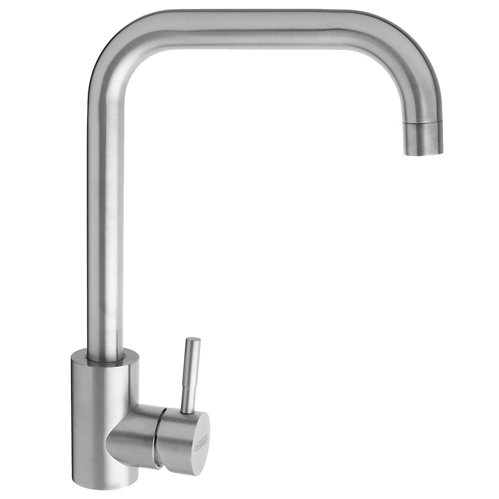 SoyuzKran Kitchen faucet, swivel spout 30cm, ceramic. cartridge 35mm, stainless steel steel, SS01-G132