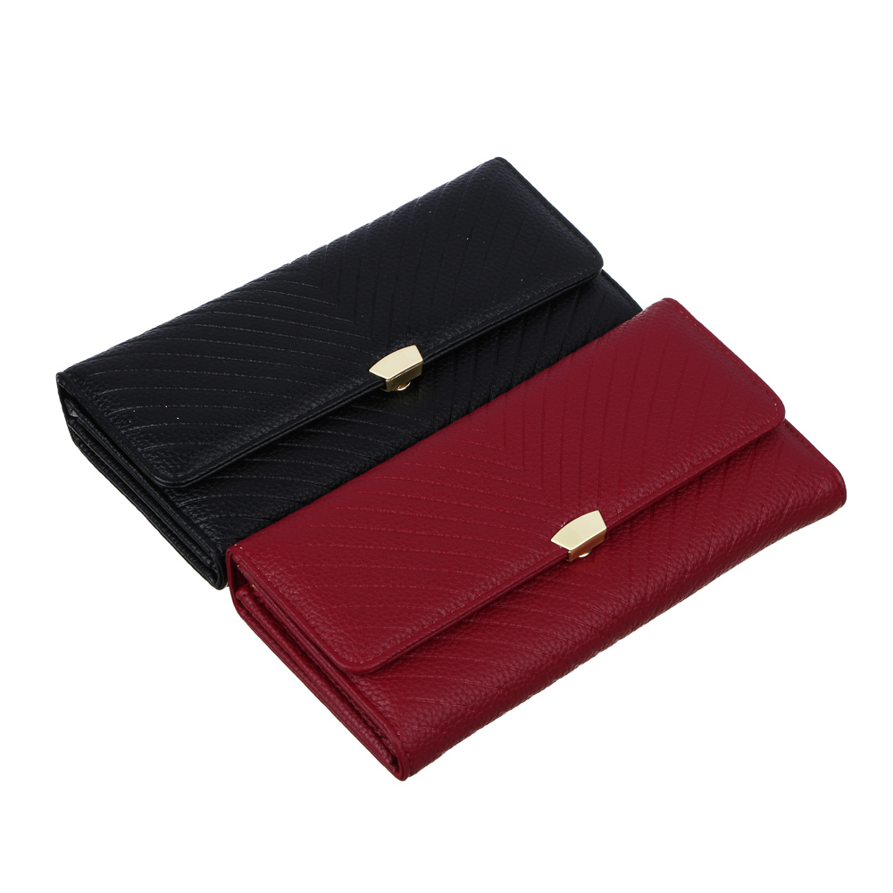YL Women's wallet with compartment. for cards, bills, coins, PU, ​​19.5x10cm, 2 colors, KZh23-09