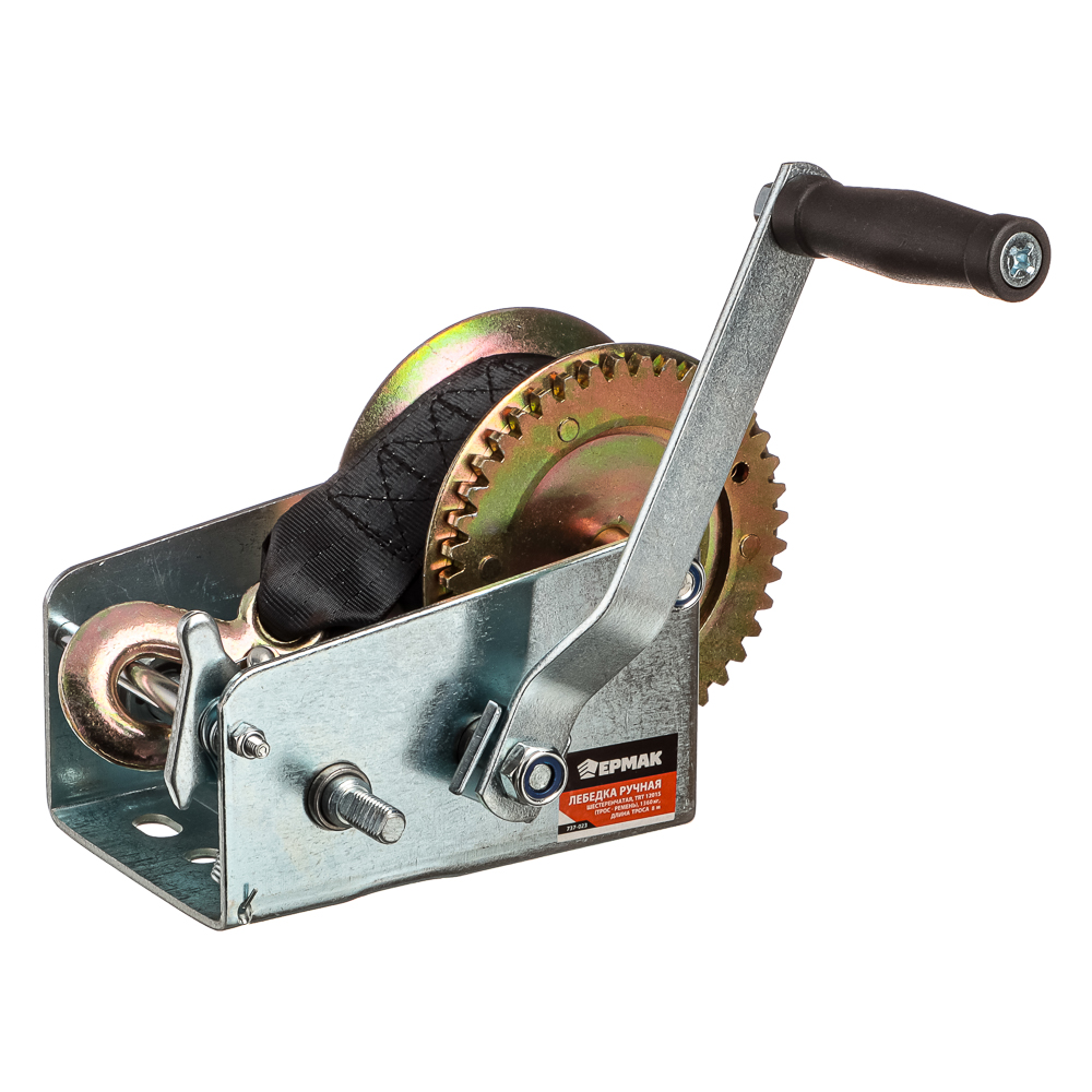 ERMAK Manual gear winch TRT 1301S (cable - belt) 1360 kg, cable length 8 m