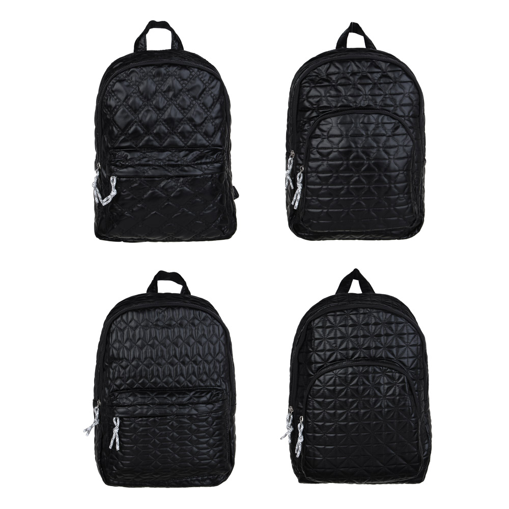 YL Backpack, PU, ​​30x40x11cm, black