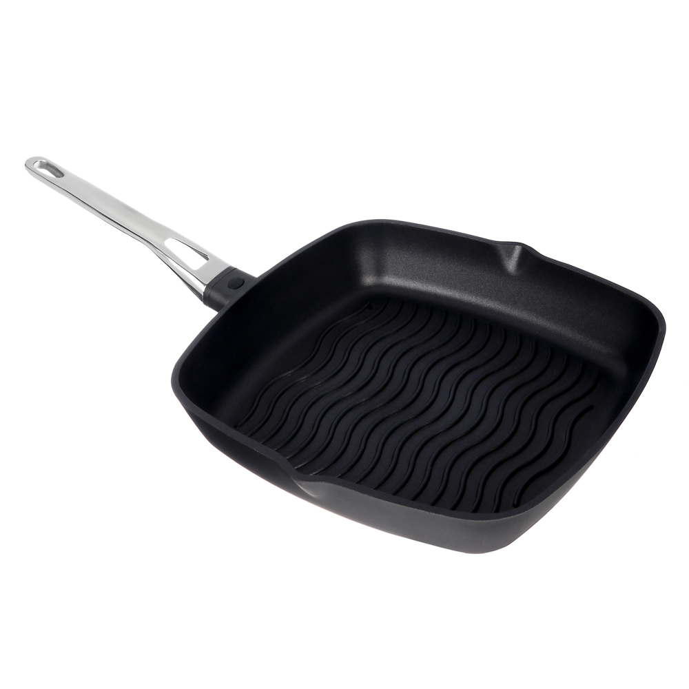 Ivlev Chef Royal Cast grill pan d28x28cm, non-stick Whitford Quantanium coating, induction