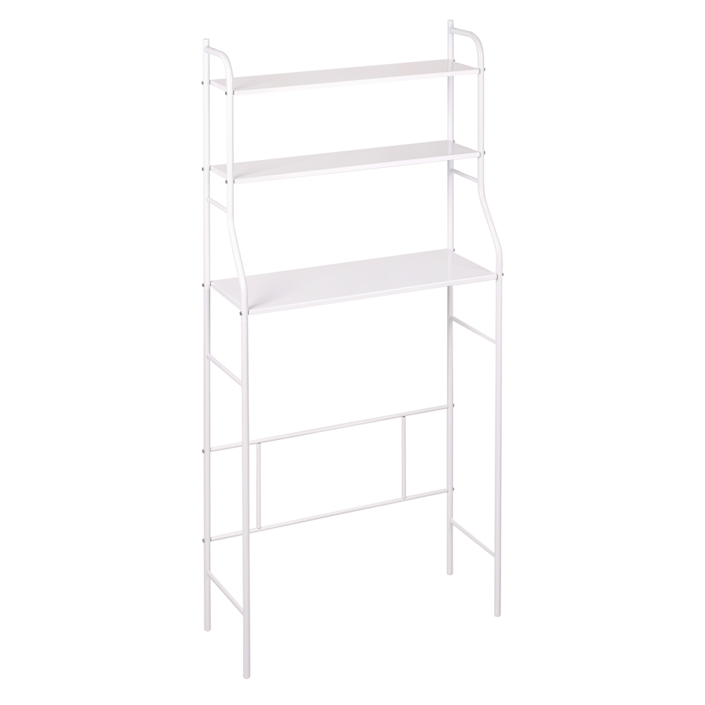 Rack with shelves above the washing machine, metal, 68.5x26x15.6cm, metal, white