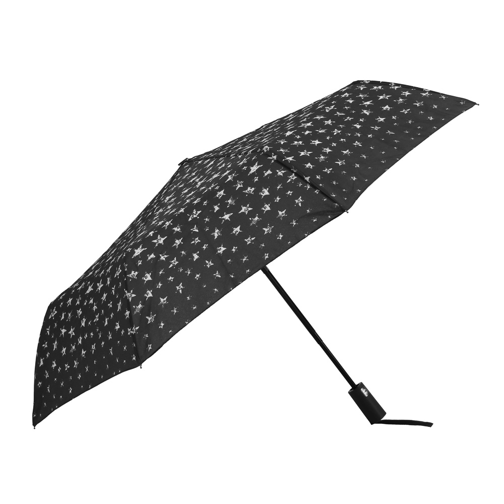 Universal umbrella, automatic, metal, plastic, polyester, 55cm, 8 spokes, 1 color, HT3363