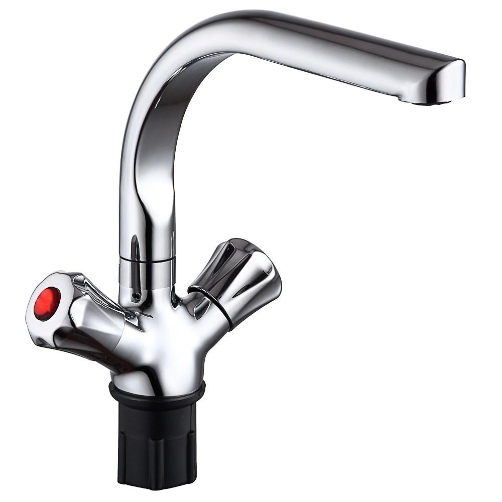 RAIN Kitchen faucet Uranus, high, 1/2 axle tap, nut, brass, chrome