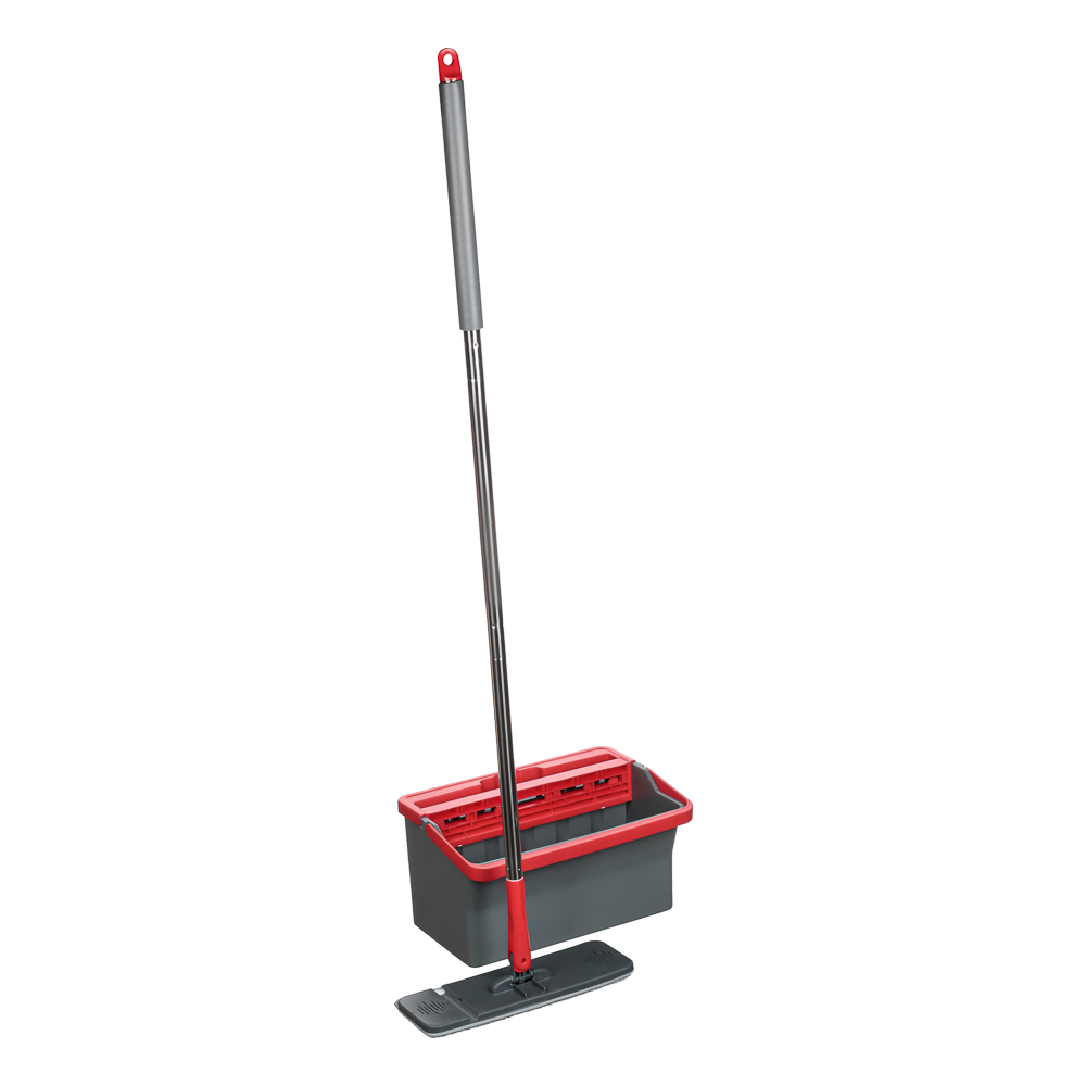 VETTA Mop set with bucket, 2 attachments, ABS plastic, polypropylene, stainless steel