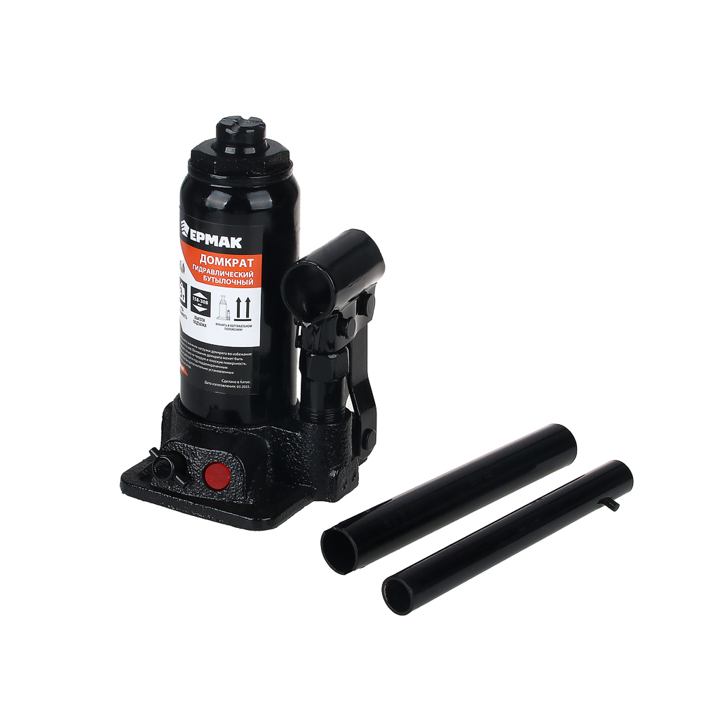 ERMAK Hydraulic bottle jack 3 t, in case lifting height 158-308mm