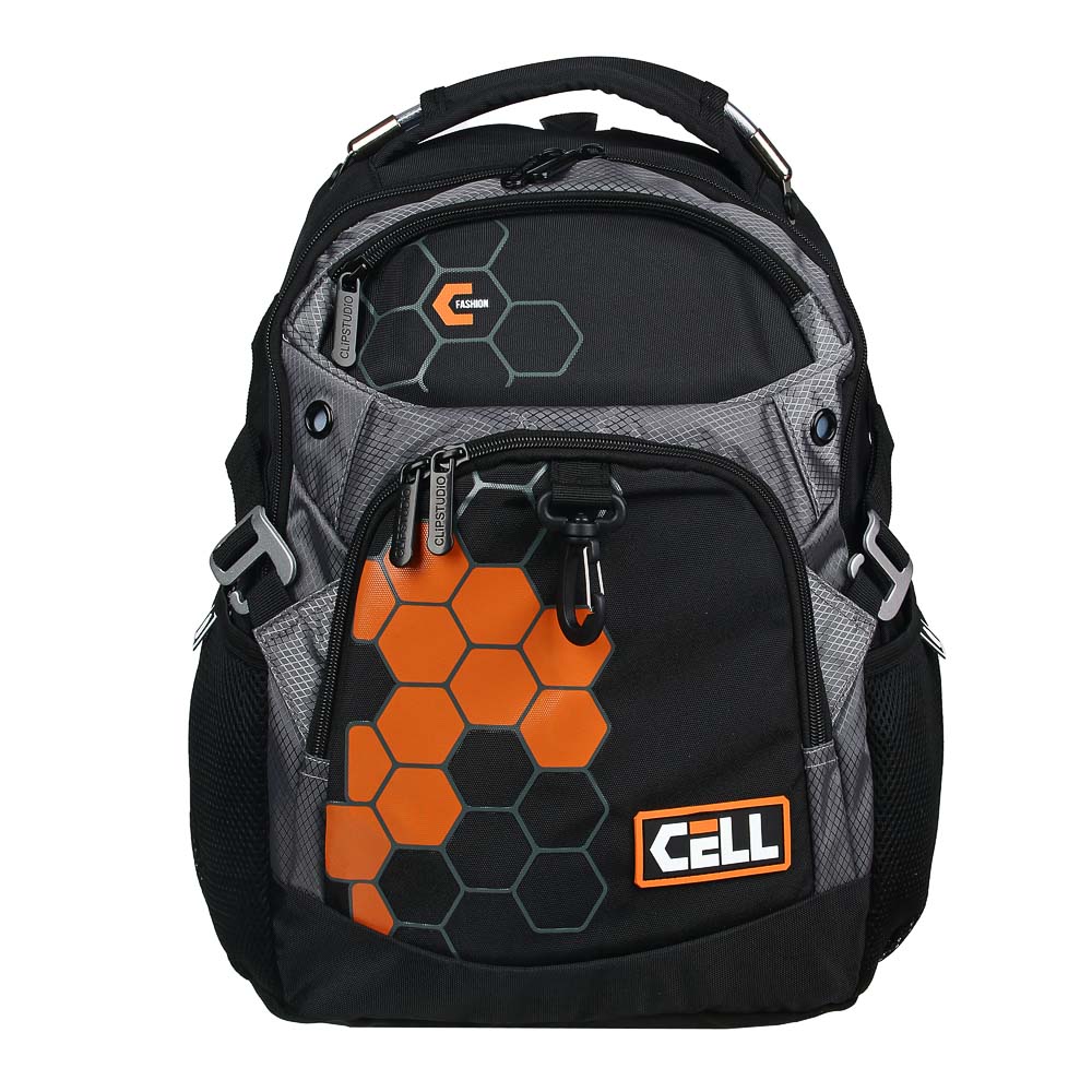 SELL Teenage backpack 40x30x18cm, 2 compartments, 3 pockets, ergonomic back, PE