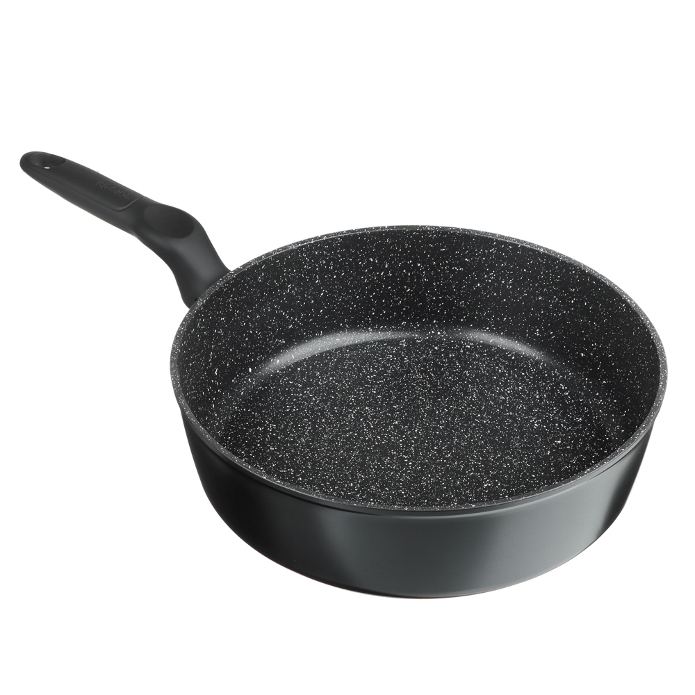 SATOSHI Stone Deep cast frying pan d28cm, non-stick Marble coating, induction