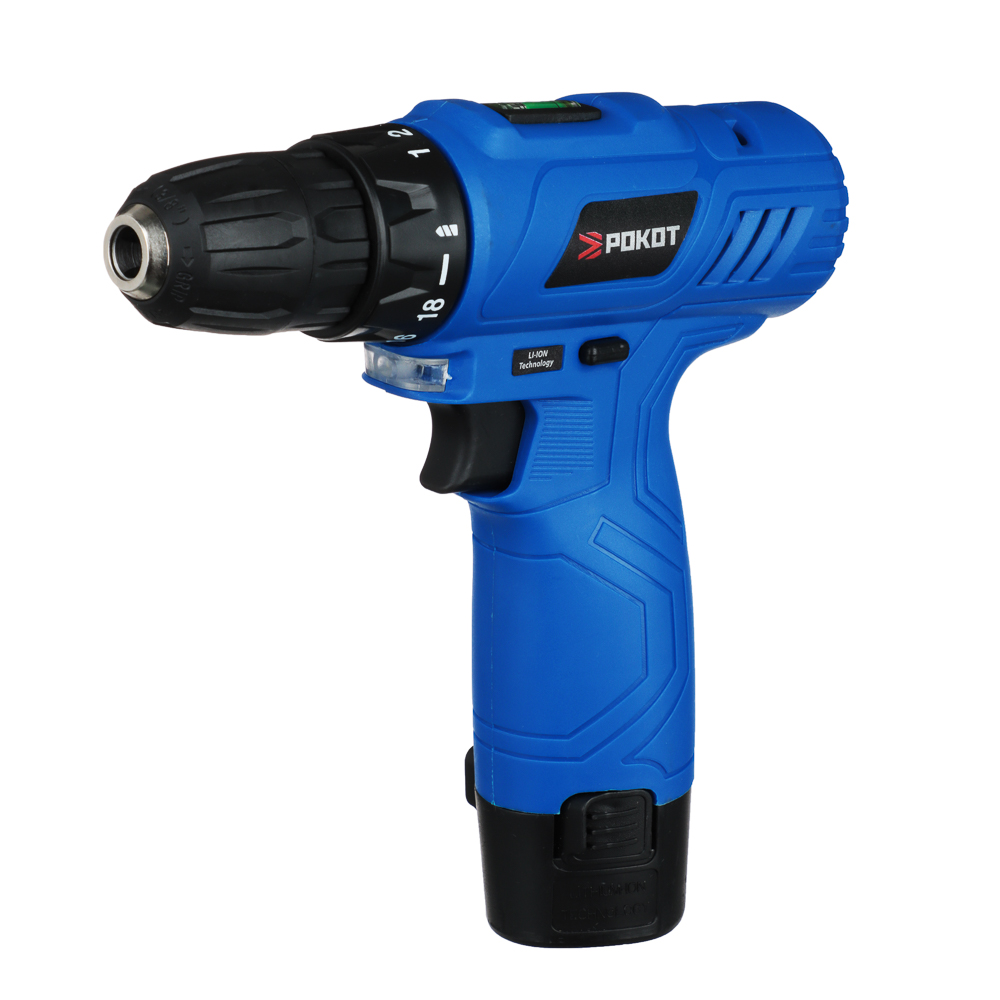 ROKOT Drill-screwdriver battery. DSHA-12v, 0-550 rpm, 1.3 Li-on (1), 18 n*m