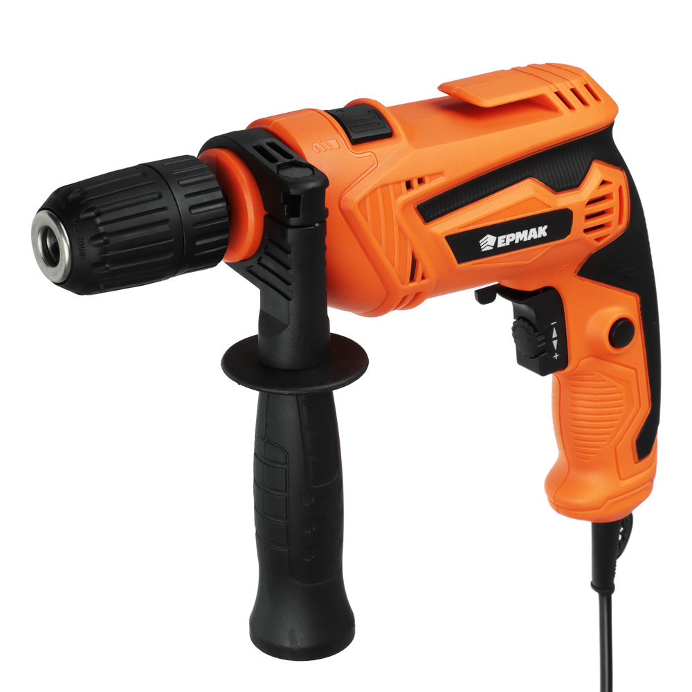 ERMAK Electric impact drill. DU-780, 780W, quick-release cartridge 13mm, 0-3000 rpm, adjustable speed, reverse.