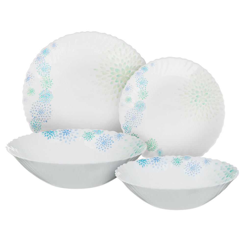 MILLIMI Asiano Dinnerware set 19 Ave, opal glass