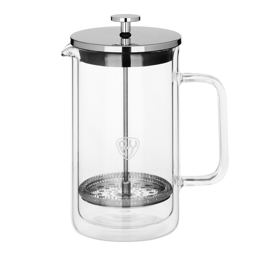 BY COLLECTION French press 1000ml, heat-resistant glass, double walls