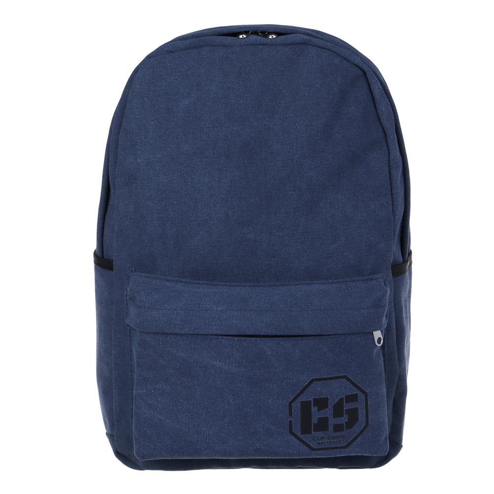 Jeans Universal backpack 42x28x13cm, 1 compartment, 3 pockets, padded back and straps, denim, blue