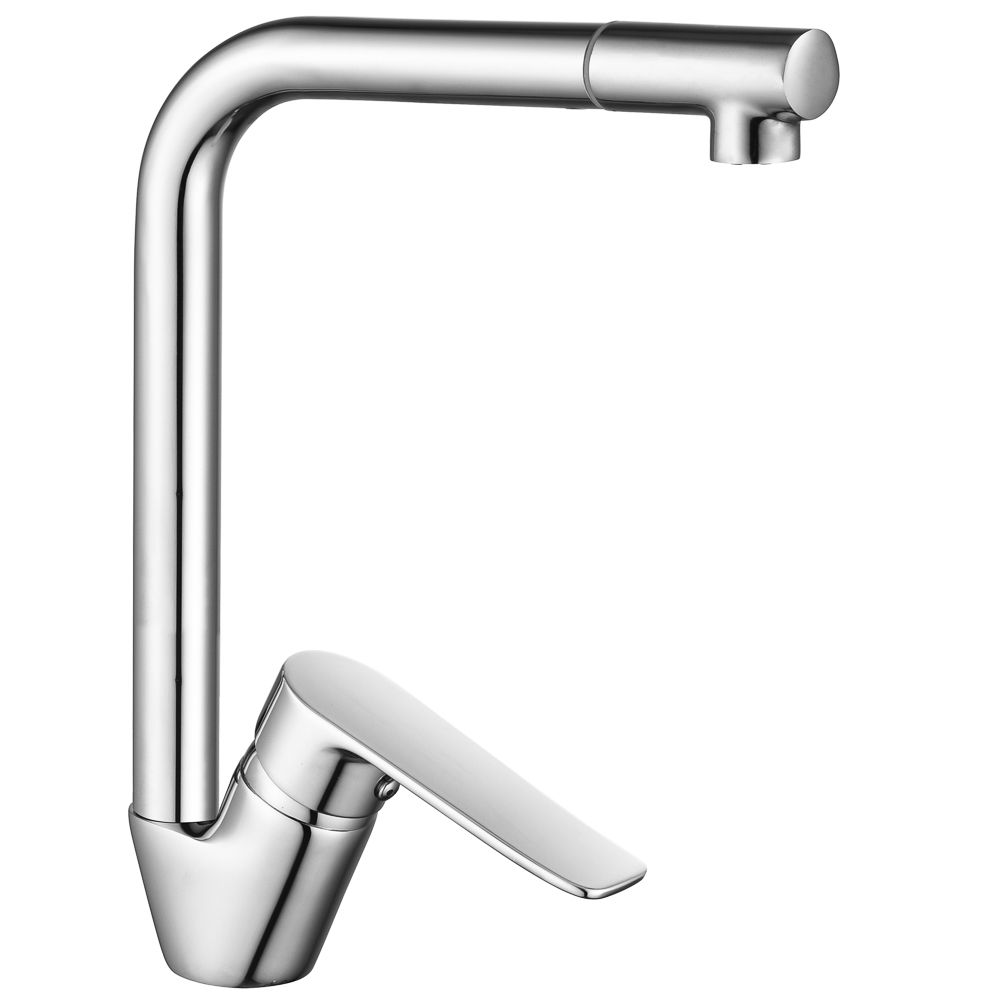 RAIN Kitchen mixer Agate, high spout, 35mm cartridge, brass, chrome