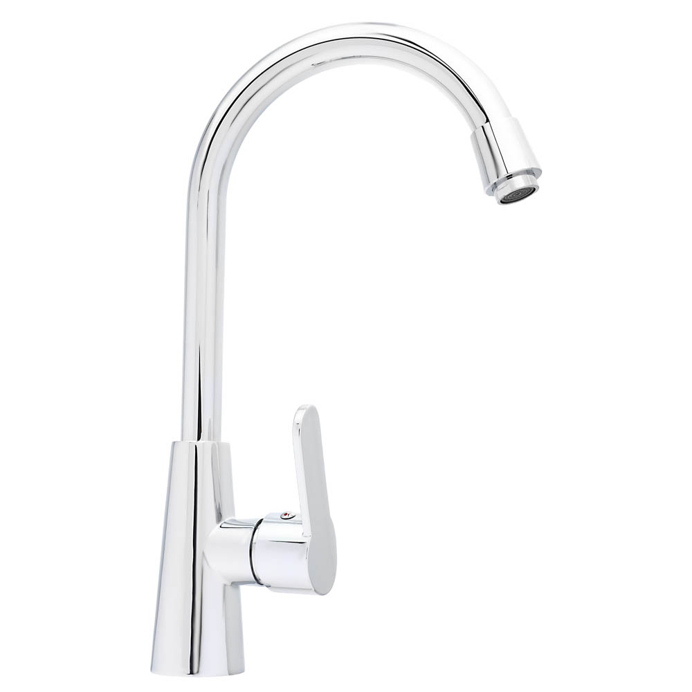 SoyuzKran Kitchen faucet, swivel spout 25cm, ceramic. cartridge 40mm, chrome, SK01-R118