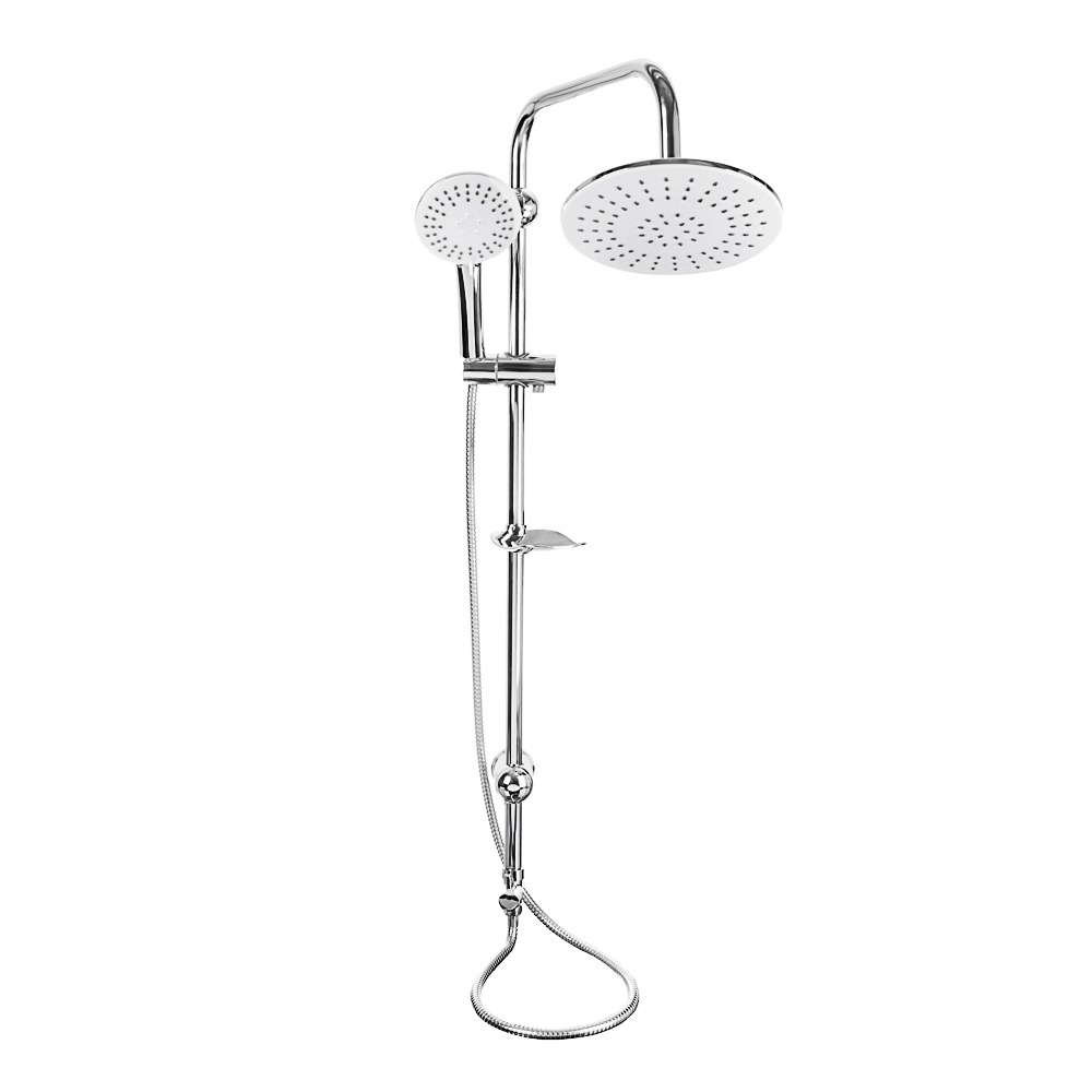 RAIN Shower system with overhead shower 1 mode, hand shower 3 modes, chrome/white, box