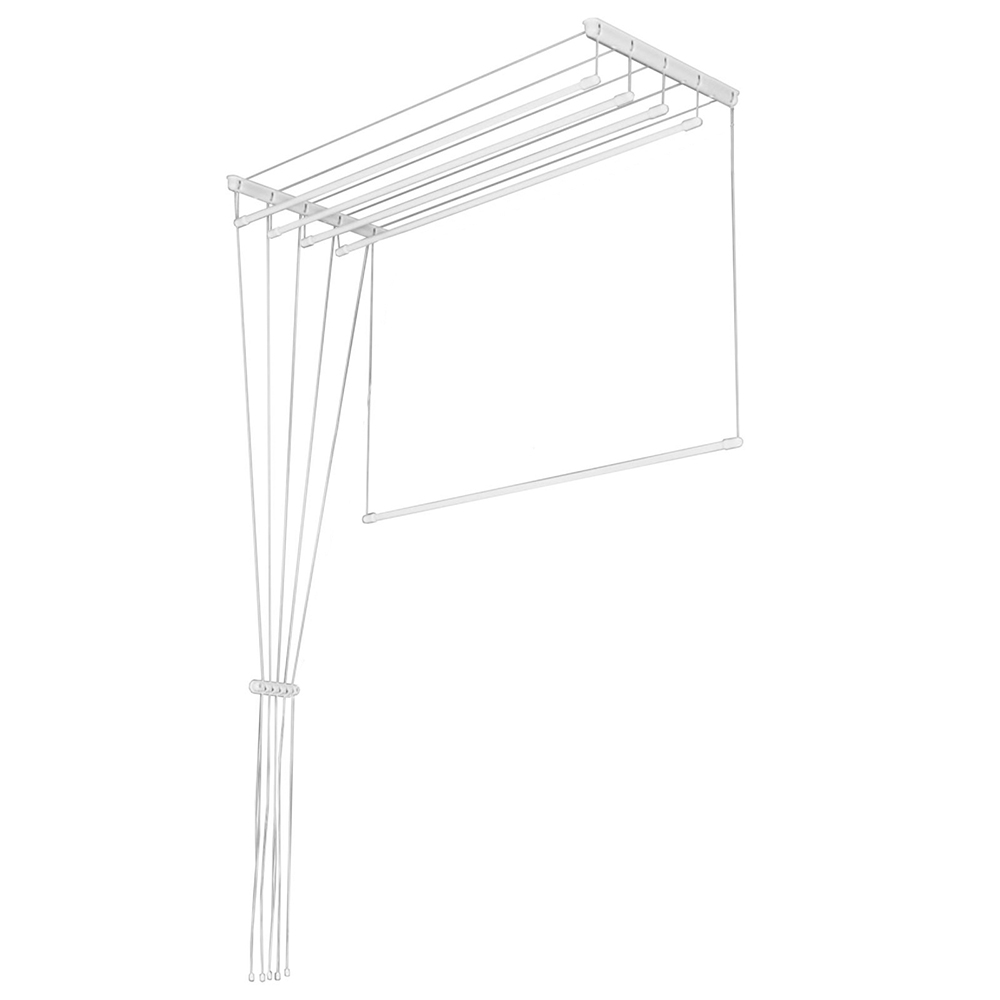 Ceiling clothes dryer Liana 1.6m, 5 lines, white