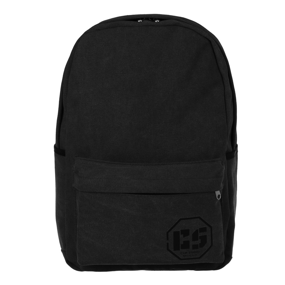 Jeans Universal backpack 42x28x13cm, 1 compartment, 3 pockets, padded back and straps, denim, black