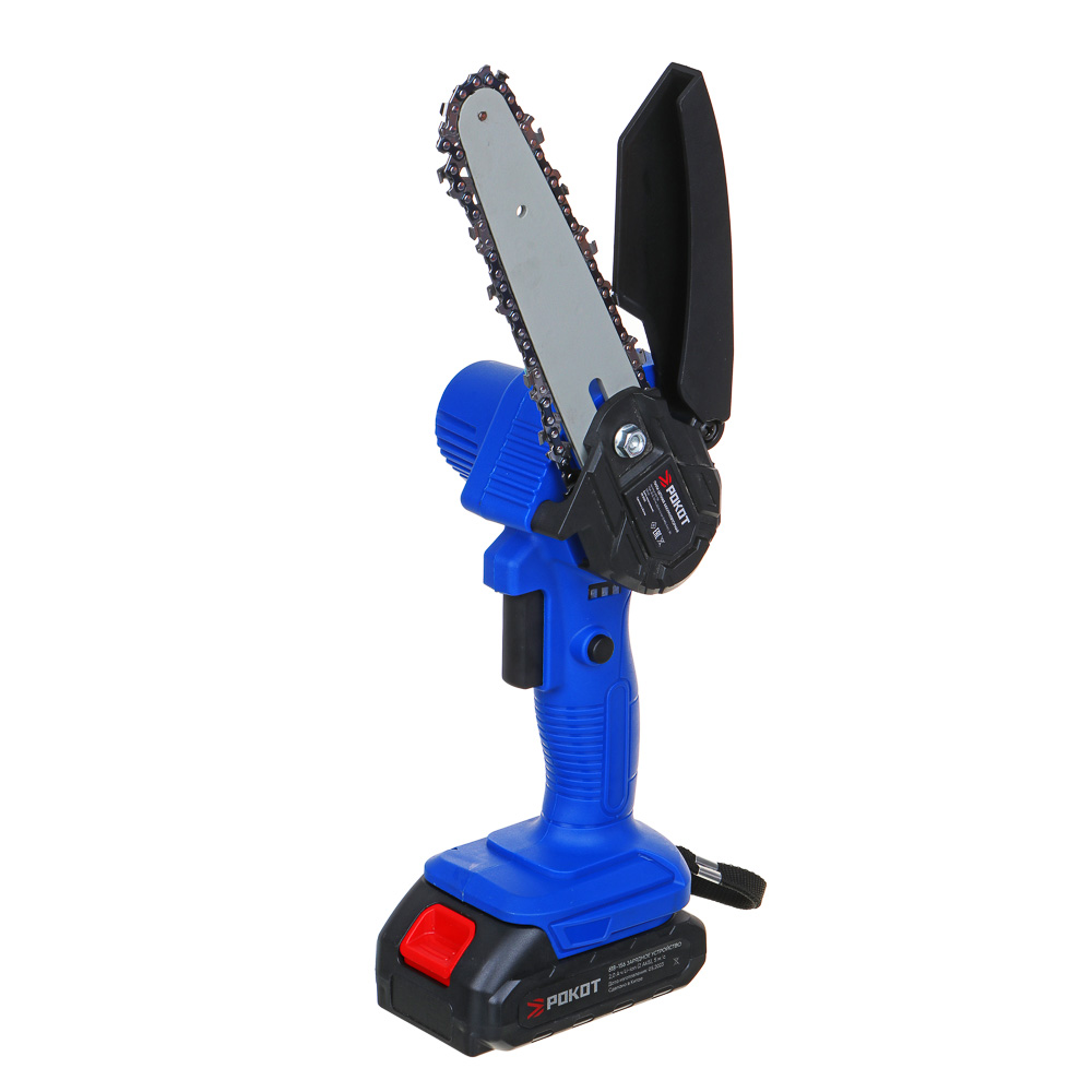 ROKOT Battery chain saw, PCA-20V, 150 mm, 2.0 Ah Li-ion (2 batteries), 5 m/s, charger