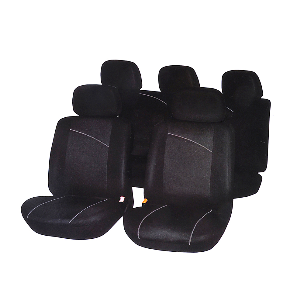 NG Car covers 9 ave., polyester, Beta, 3 zippers. in the back, 1 zip. in seat, black/gray