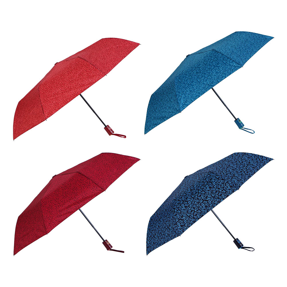 Umbrella, semi-automatic, alloy, plastic, polyester, 55cm, 8 knitting needles, 4 colors, art.3