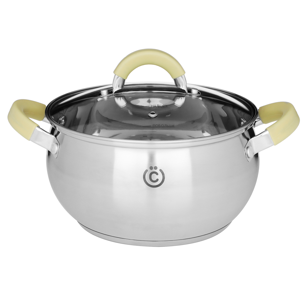 VSEGAZIN Catania Pan 20x11.5cm. 3.8l. from glass lid, induction